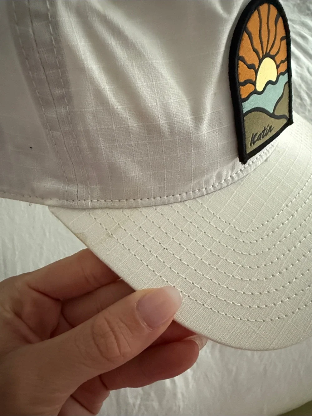 Katin White Mens Sunrise Patch Hat